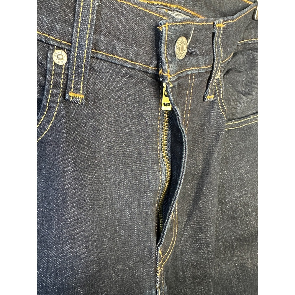 Levi's 512 Slim Taper Mens Jeans Dark Wash Indigo Stretch Denim 34 x 34 5 Pocket - Picture 4 of 14